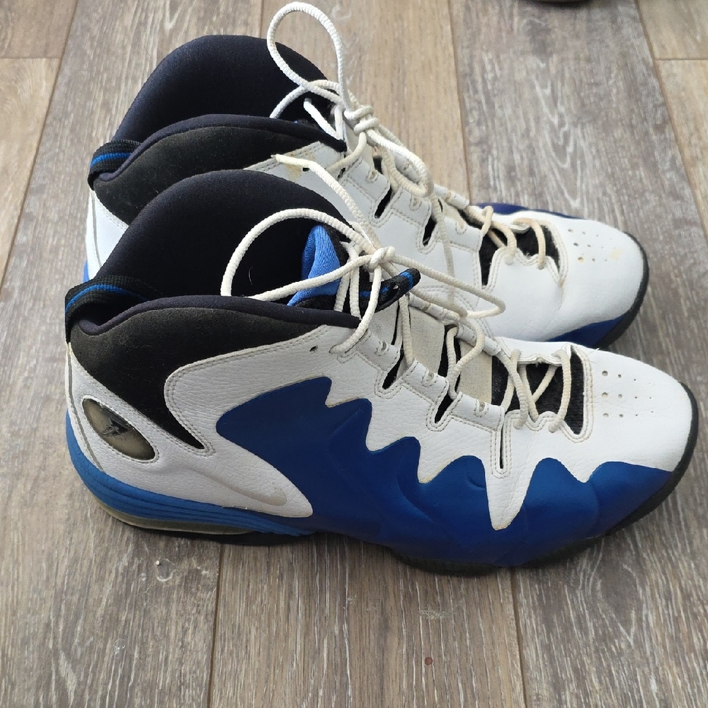 Nike Air Penny 3 in the "Varsity Royal" or white and blue colorway